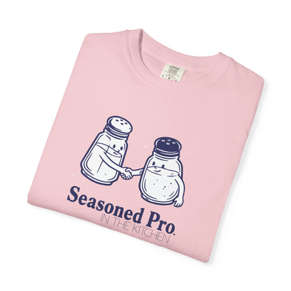 "Seasoned Pro in the Kitchen" T-Shirt — Funny Salt & Pepper Shakers Chef Graphic Tee
