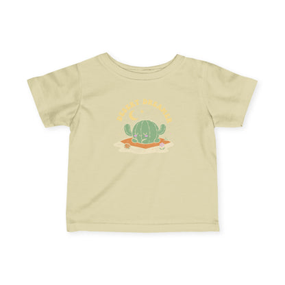 “Desert Dreamer” Infant Tee — Cute Sleeping Cactus Baby Shirt