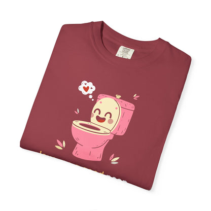 "Love Me a Good Poop" Couples Tee - Funny Toilet Bathroom Graphic T-Shirt —