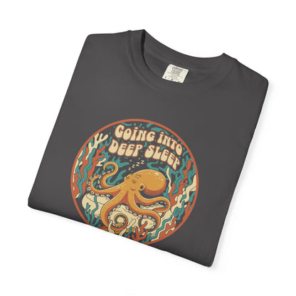 Going Into Deep Sleep Octopus T-Shirt — Vintage Ocean Sleep Graphic Tee