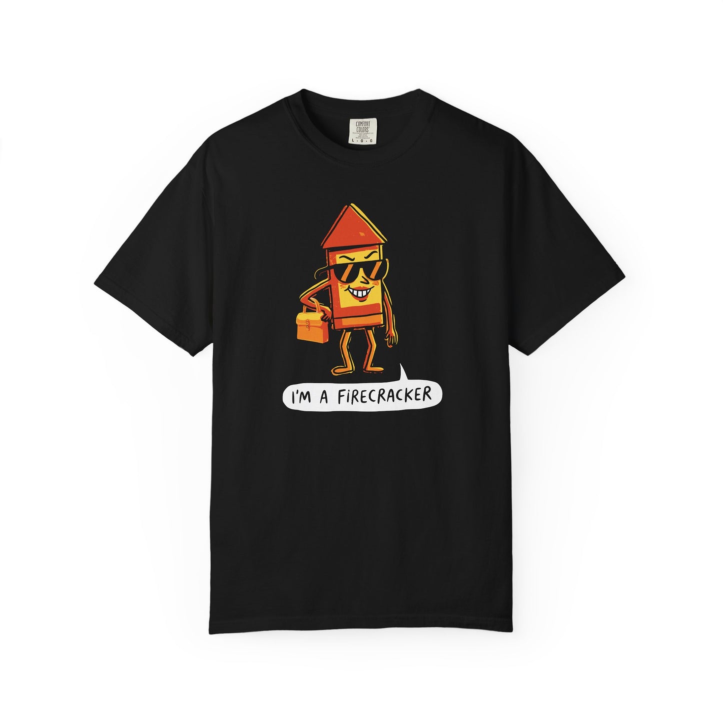 "I’m a Firecracker" Cartoon T-Shirt —  Funny Explosive Persona Tee