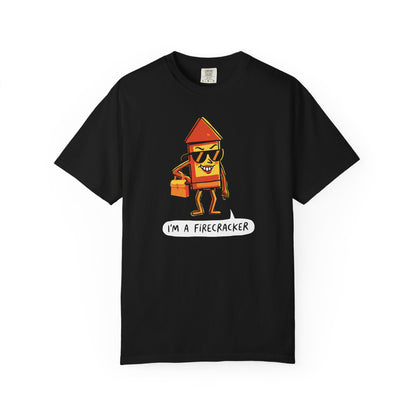 "I’m a Firecracker" Cartoon T-Shirt —  Funny Explosive Persona Tee