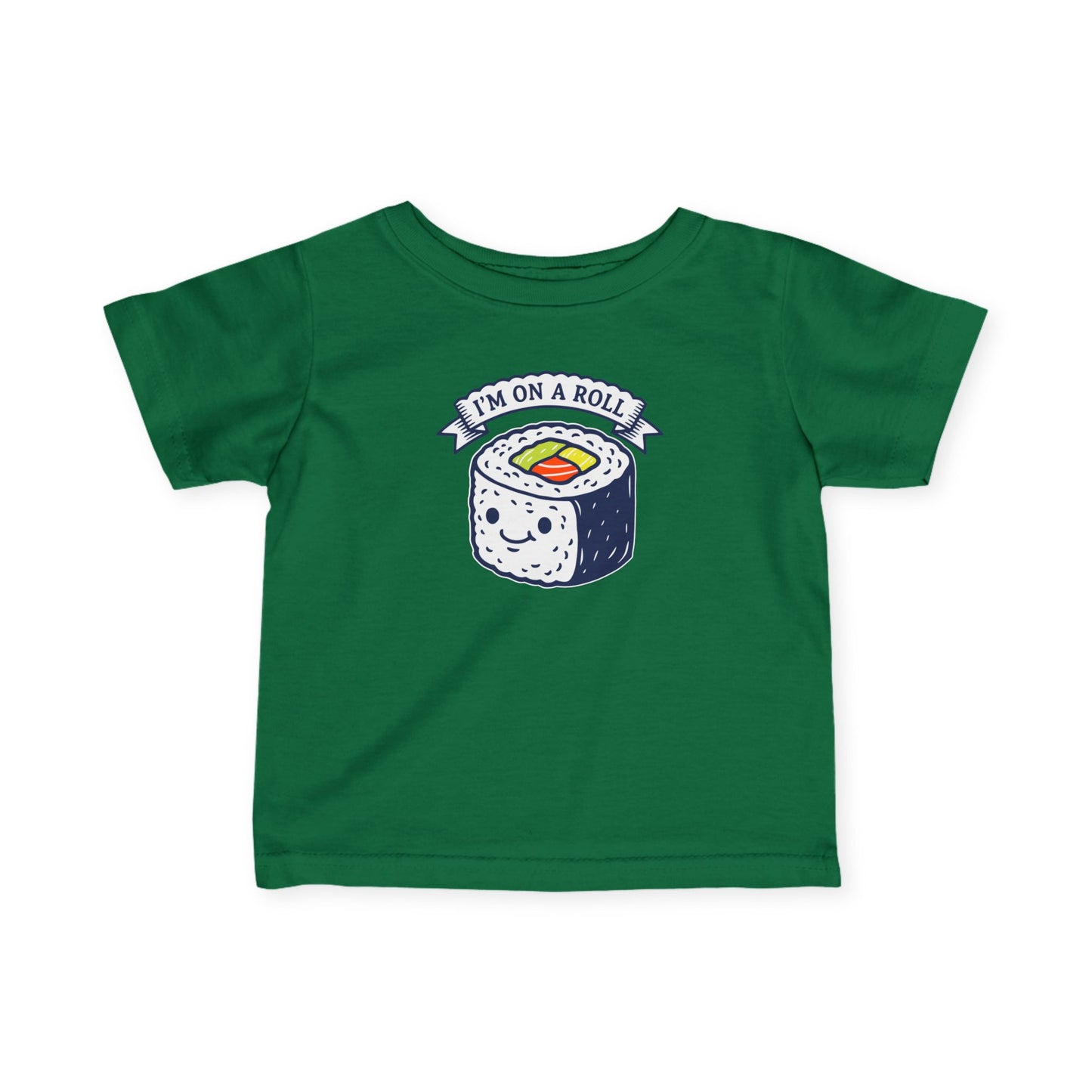 "I'm On A Roll" Infant Tee — Cute Sushi Baby Shirt