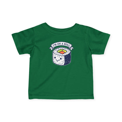 "I'm On A Roll" Infant Tee — Cute Sushi Baby Shirt