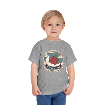 “A Napple a Day” Toddler Tee — Cute Apple Nap Graphic Kids Shirt