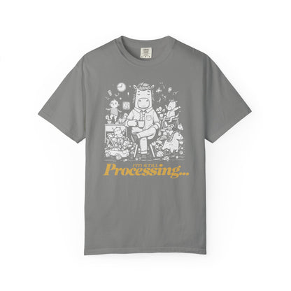 "I'm Still Processing..." T-Shirt - Funny Cartoon Techie Tee