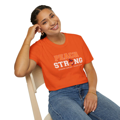 Peach Strong T-Shirt — Uterine Endometrial Cancer Fight Club Awareness Tee
