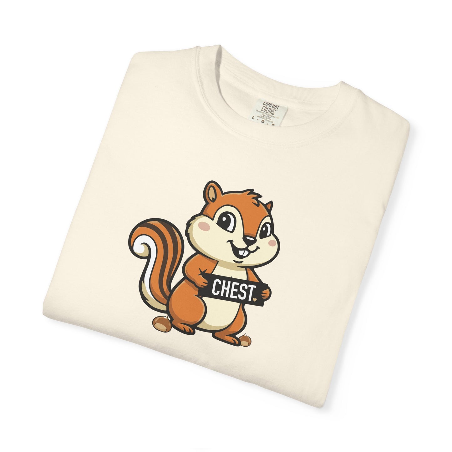 "Chestnuts: Chest" Couples Tee - Chipmunk Censored 'CHEST' Chestnut Graphic T-Shirt