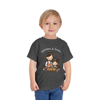 "Sprinkles & Smiles" Toddler Tee —  Mom & Me Baking Graphic Shirt