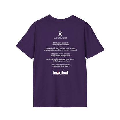 White Ribbon Strong T-Shirt — Lung Cancer Fight Club Awareness Tee