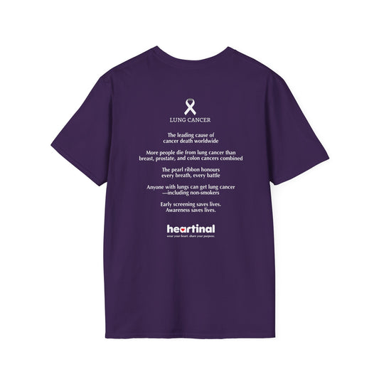 White Ribbon Strong T-Shirt — Lung Cancer Fight Club Awareness Tee