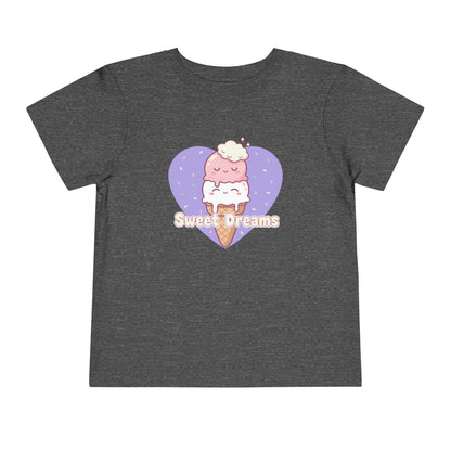 "Sweet Dreams" Toddler Tee — Ice Cream Heart Graphic T-Shirt