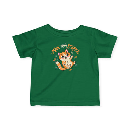 "Made From Scratch" Infant Tee — Cute Ginger Kitten Baby Shirt