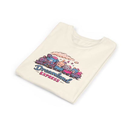 "Dreamland Express" Youth Tee — Cute Train & Animal Crew Kids Shirt