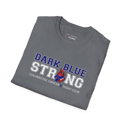 Dark Blue Strong T-Shirt — Colorectal Cancer Awareness Support Tee