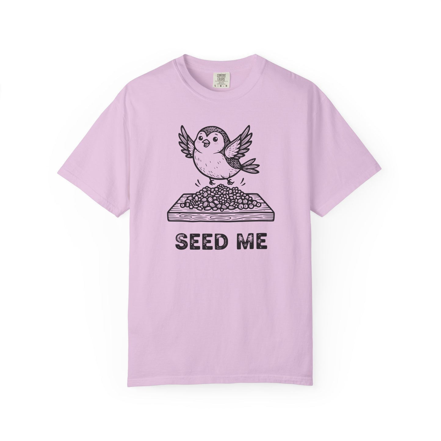 "Seed Me" Bird Watching T-Shirt - Funny Birder Gift - Bird Lover Humor
