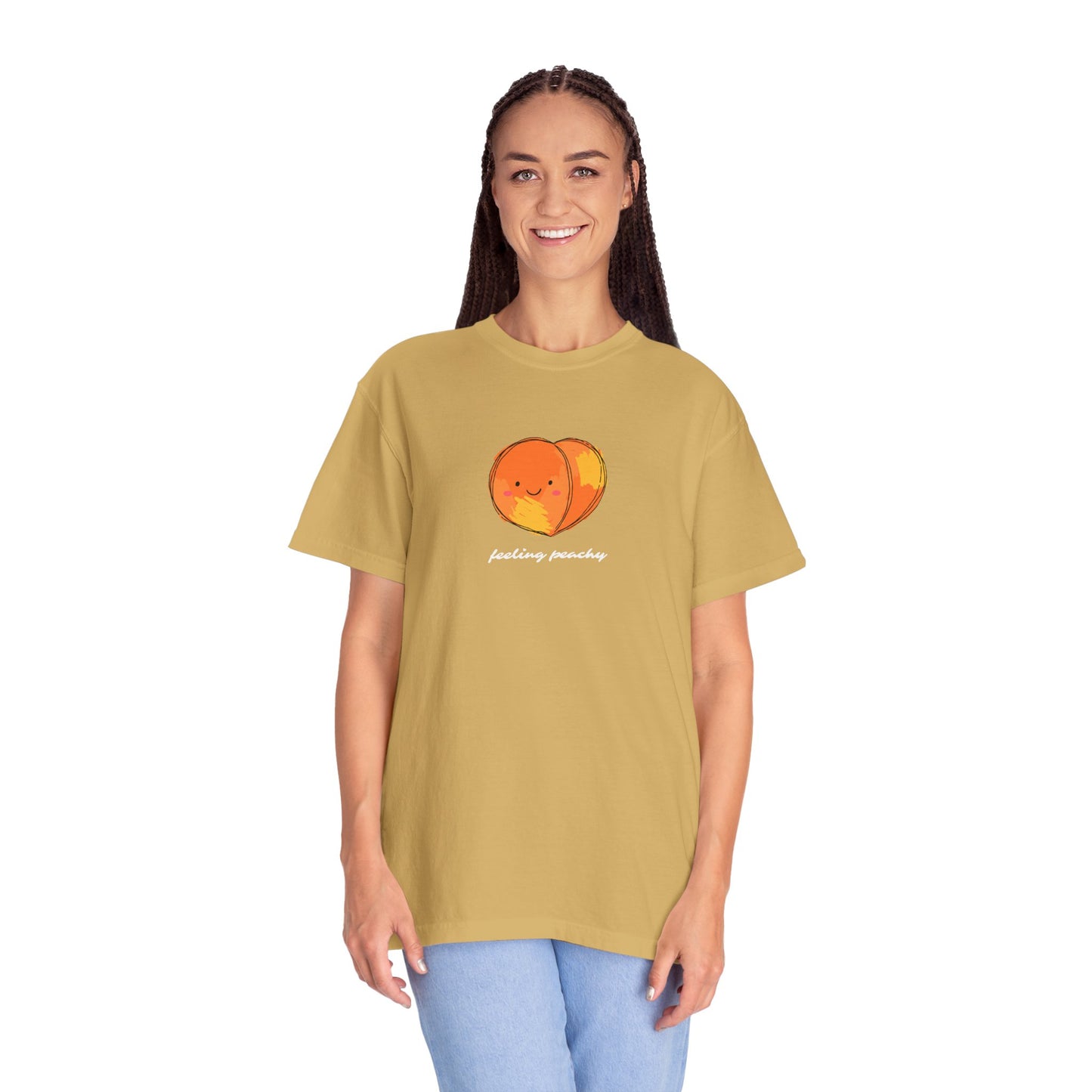 "Feeling Peachy" T-Shirt — Cute Kawaii Peach Graphic Tee