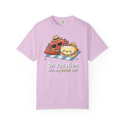 "On vacation with my butter half" Couples Tee —  Cute Vacation Yam Butter Summer T-Shirt