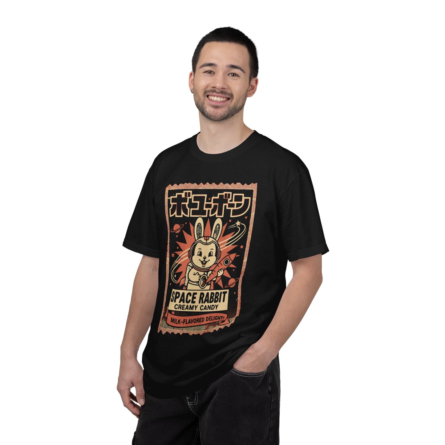 Space Rabbit T-Shirt — Retro Japanese Candy Graphic Tee