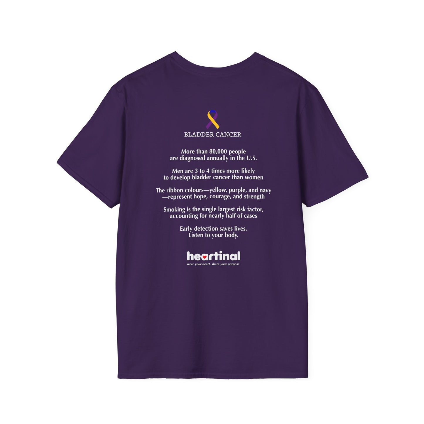 Marigold Purple Blue Strong T-Shirt — Bladder Cancer Awareness Fundraiser Tee