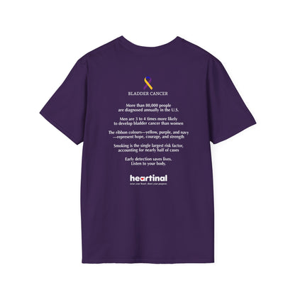 Marigold Purple Blue Strong T-Shirt — Bladder Cancer Awareness Fundraiser Tee