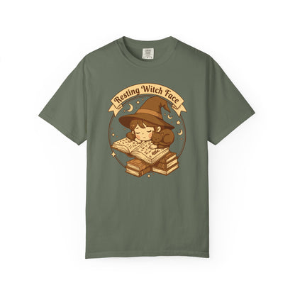 Resting Witch Face T-Shirt — Cute Witch Sleeping Graphic Tee