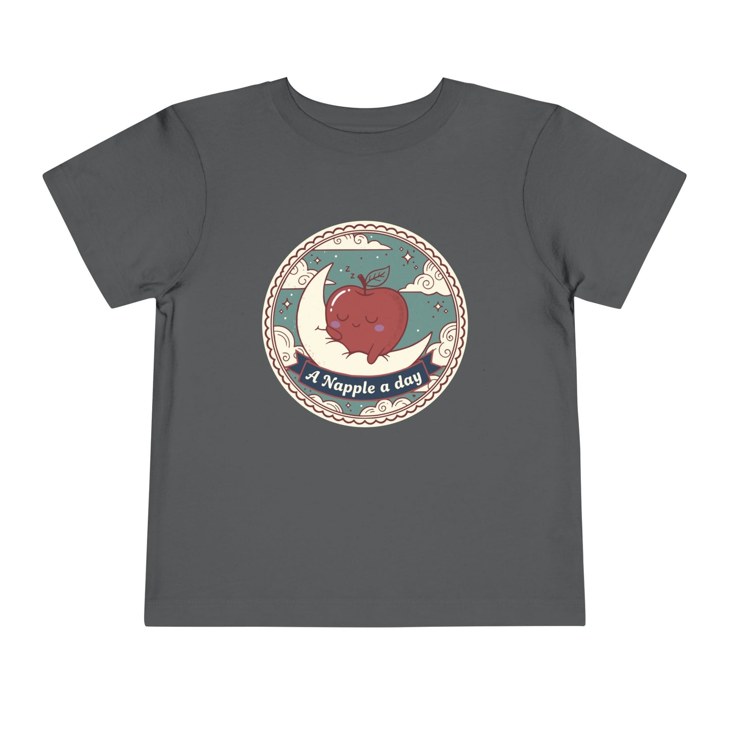 “A Napple a Day” Toddler Tee — Cute Apple Nap Graphic Kids Shirt