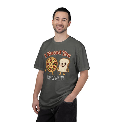 "I Knead You - Loaf of my life" Pizza & Bread T-Shirt — Cute Bakery Pun Tee