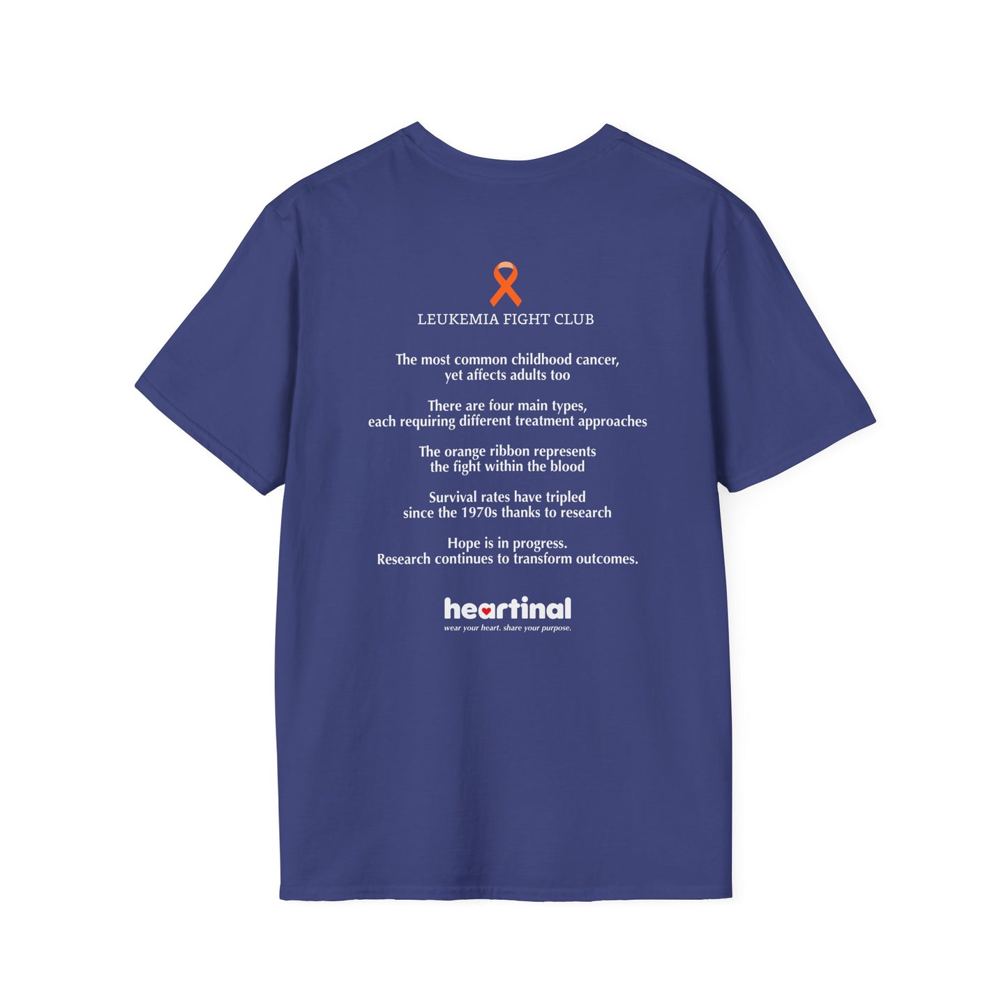 Orange Strong T-Shirt — Leukemia Cancer Fight Club Support Tee