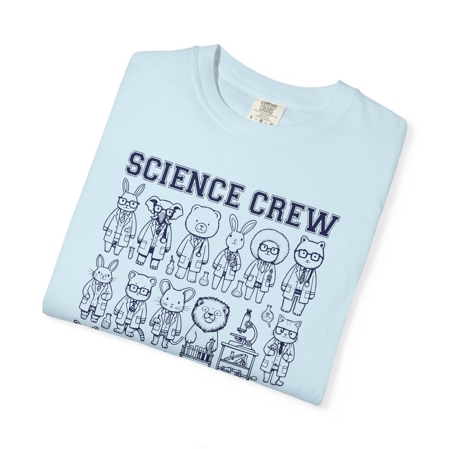"Science Crew: Class of CO₂" T-Shirt - Cartoon Chemistry Cute Animal Tee