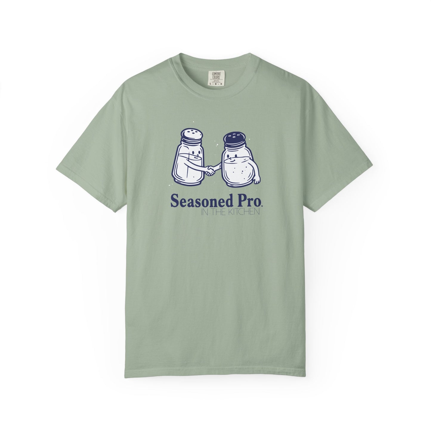 "Seasoned Pro in the Kitchen" T-Shirt — Funny Salt & Pepper Shakers Chef Graphic Tee