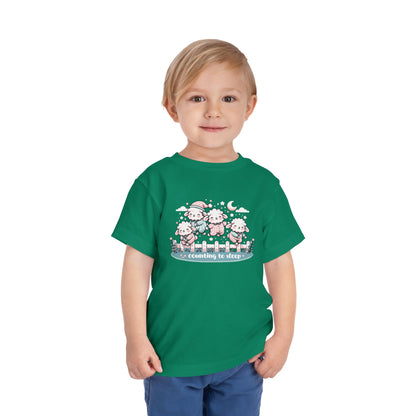 "Counting to Sleep" Toddler Tee — Cute Sleepy Sheep Bedtime Shirt
