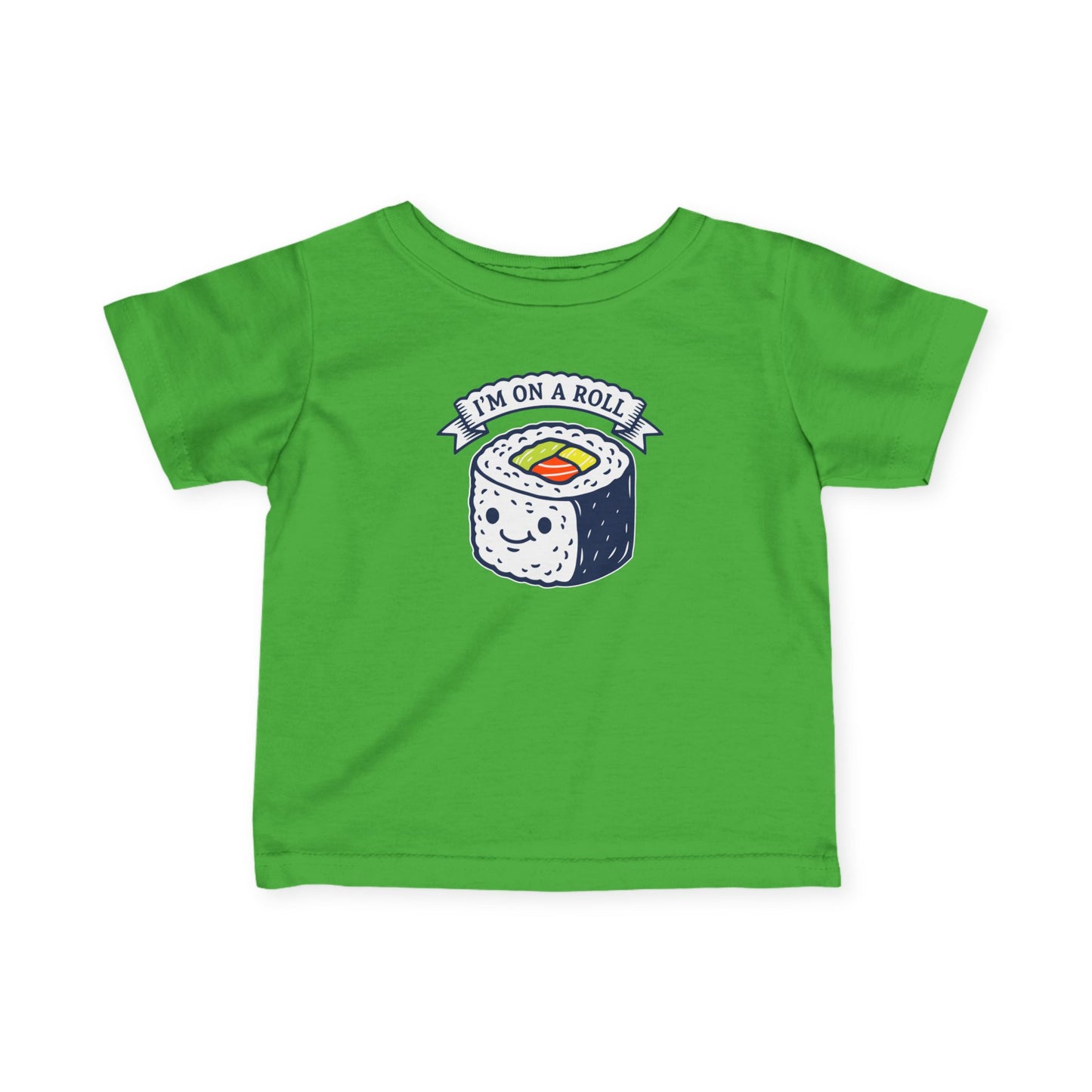 "I'm On A Roll" Infant Tee — Cute Sushi Baby Shirt