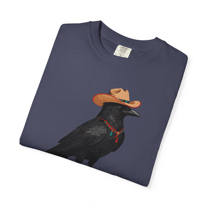 "Cawgirl" Couples Tee  — Western Raven Cowgirl Graphic T‑Shirt