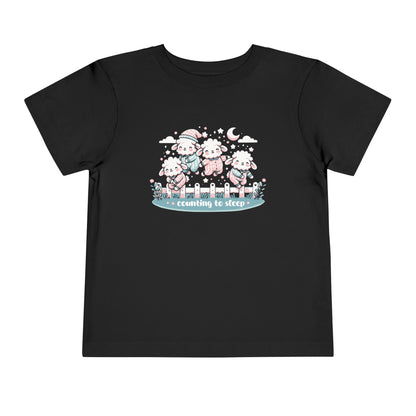 "Counting to Sleep" Toddler Tee — Cute Sleepy Sheep Bedtime Shirt