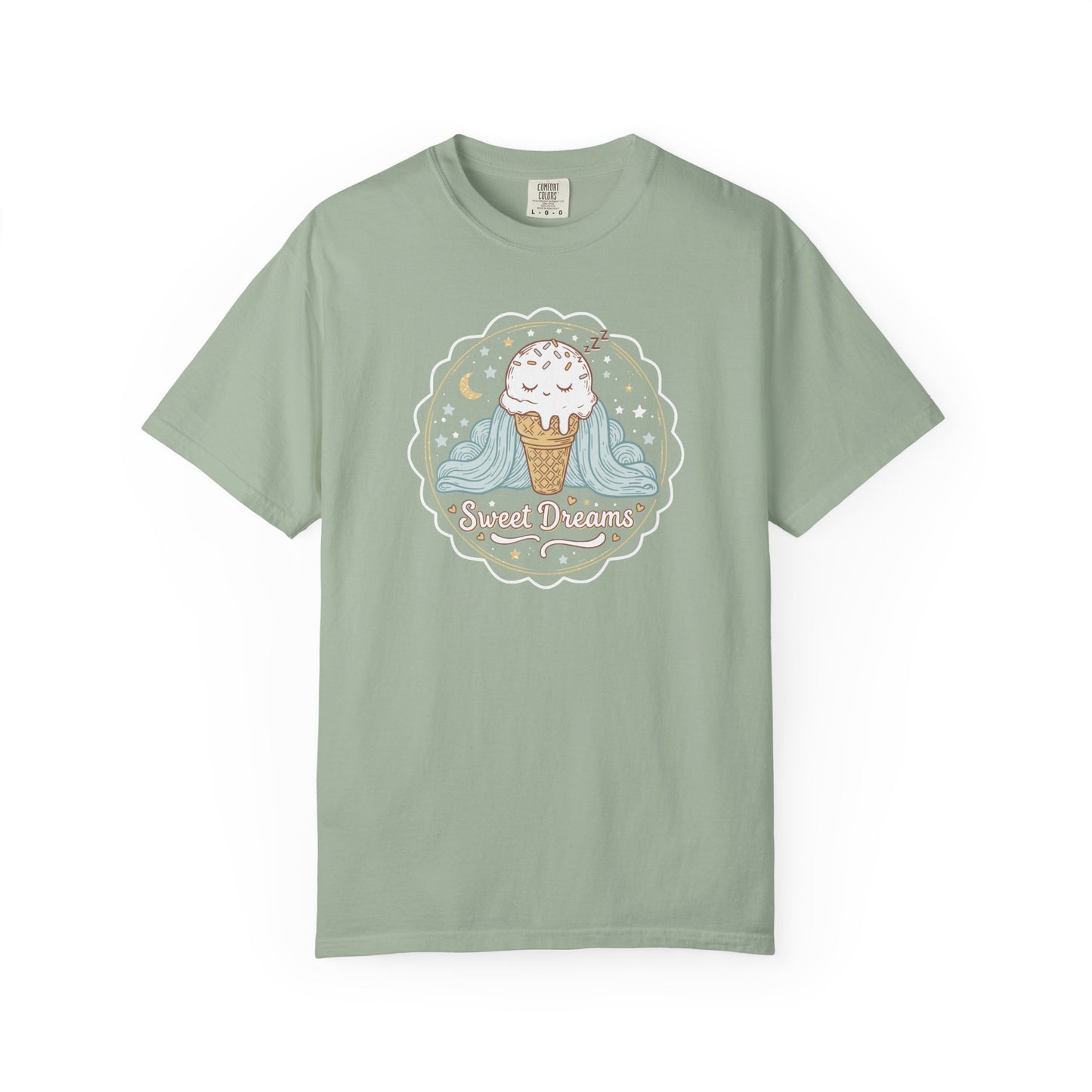 Sweet Dreams Ice Cream T-Shirt — Cute Pastel Dessert Graphic Tee