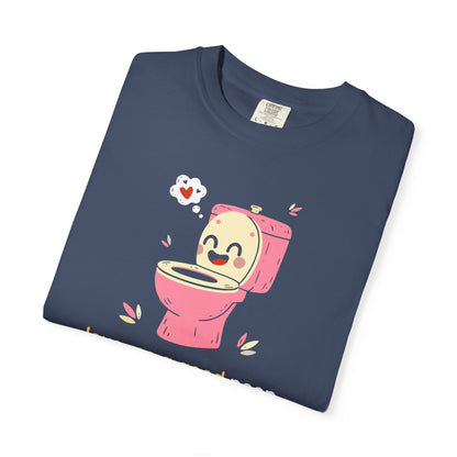 "Love Me a Good Poop" Couples Tee - Funny Toilet Bathroom Graphic T-Shirt —