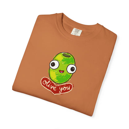 "Olive You" Cute Graphic T-Shirt - Love Tee