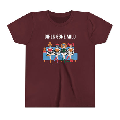 "Girls Gone Mild" Youth Tee – Cute Reading Club Graphic T-Shirt