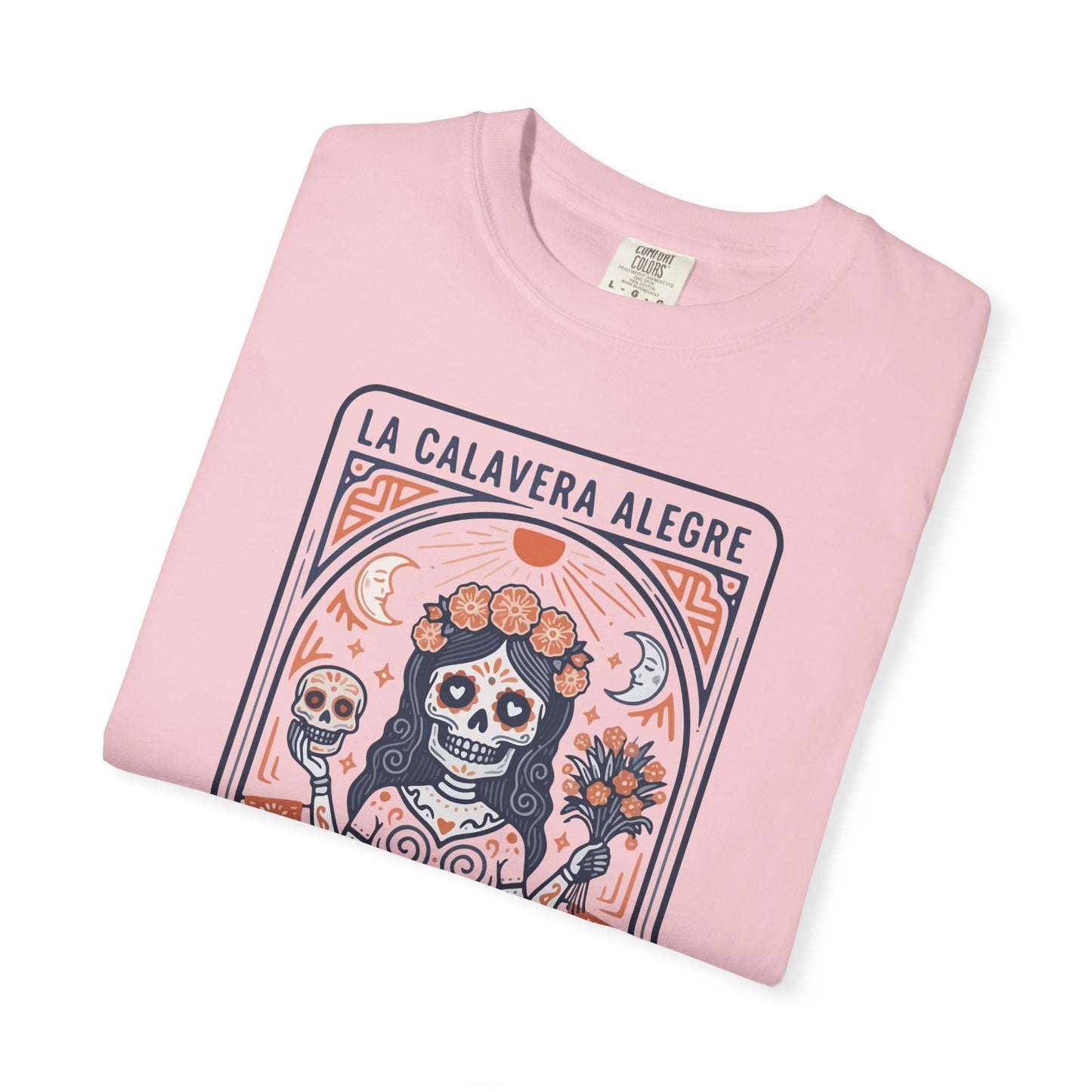 "La Calavera Alegre" T-Shirt — Día de Muertos Day of the Dead Graphic Tee
