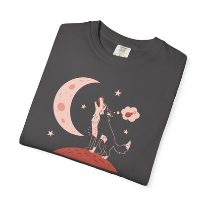 Hangry Like the Wolf T-Shirt — Cute Howling Wolf Graphic Tee