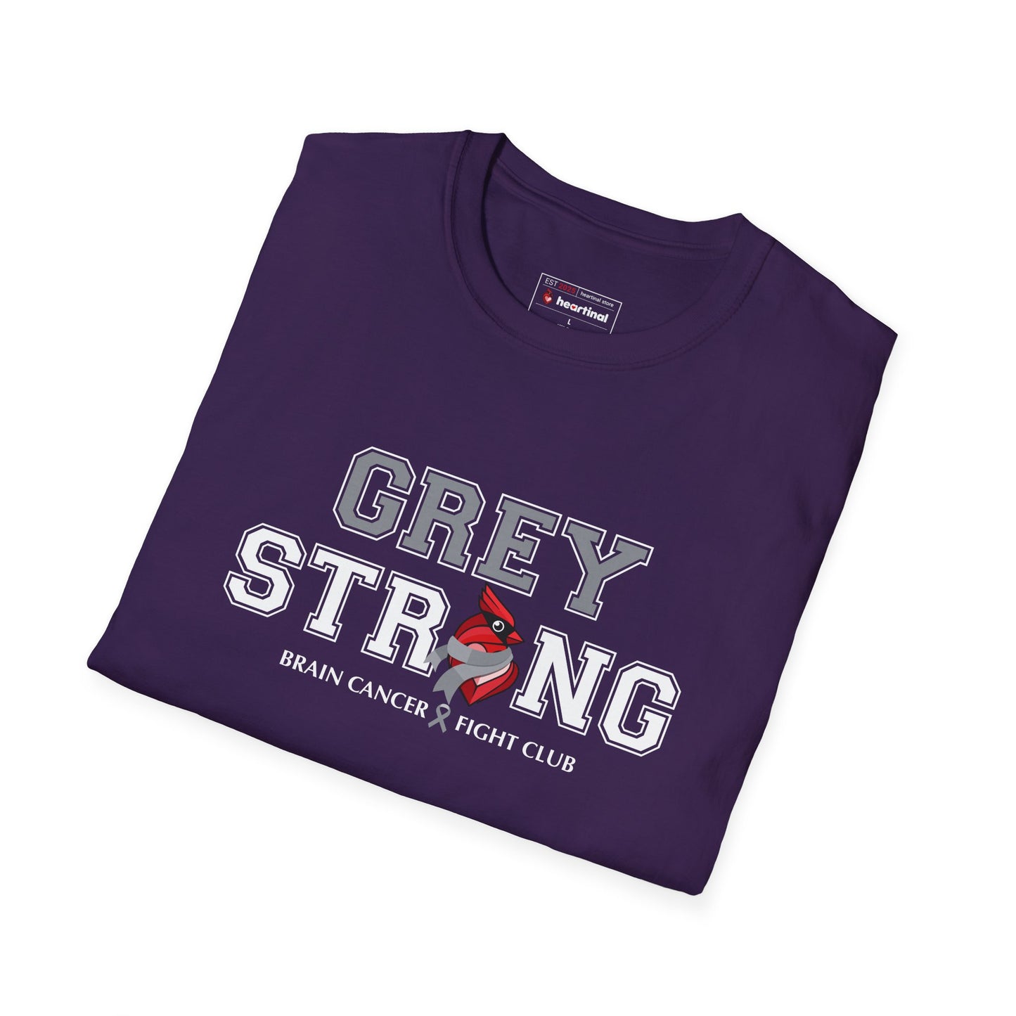 Grey Strong T-Shirt – Brain Cancer Fight Club Support Tee