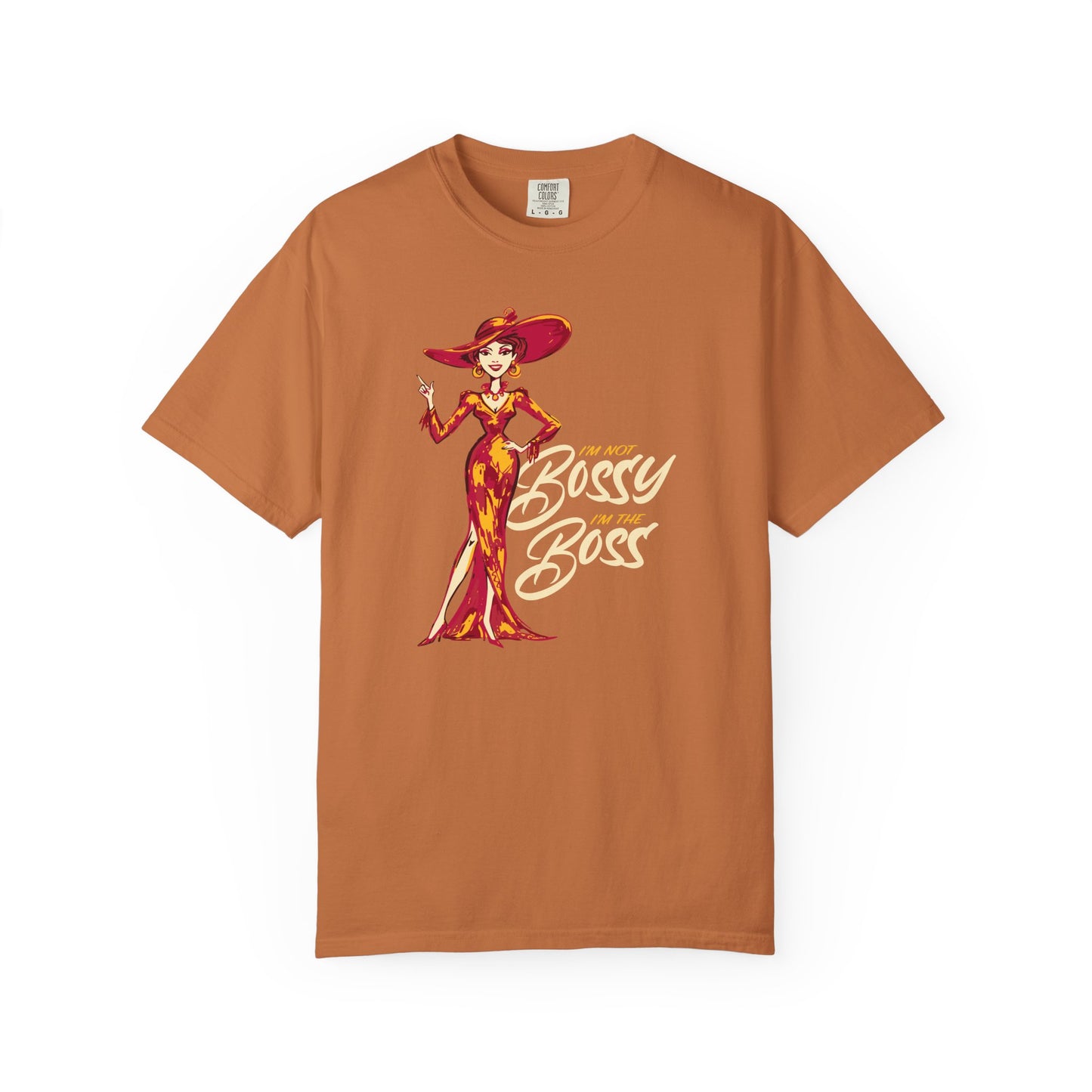 "I'm not Bossy, I'm the Boss" Graphic T-Shirt — Vintage Glam Lady Fashion Tee