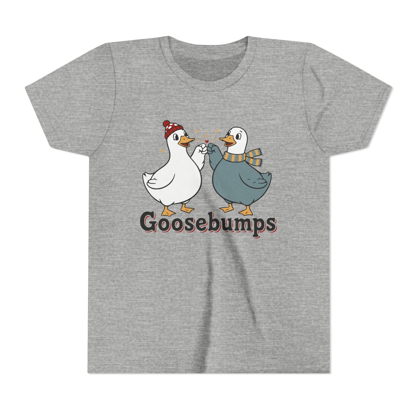"Goosebumps" Youth Tee - Cute Winter Geese Kids Shirt