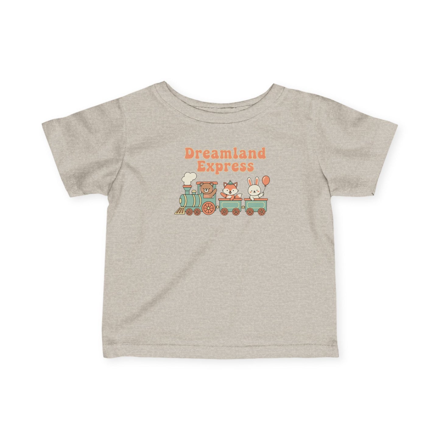 "Dreamland Express" Infant Tee — Cute Train Graphic Baby Shirt