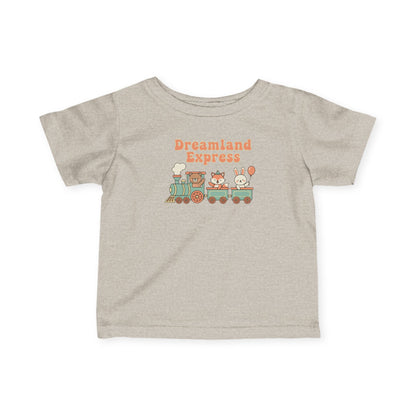 "Dreamland Express" Infant Tee — Cute Train Graphic Baby Shirt