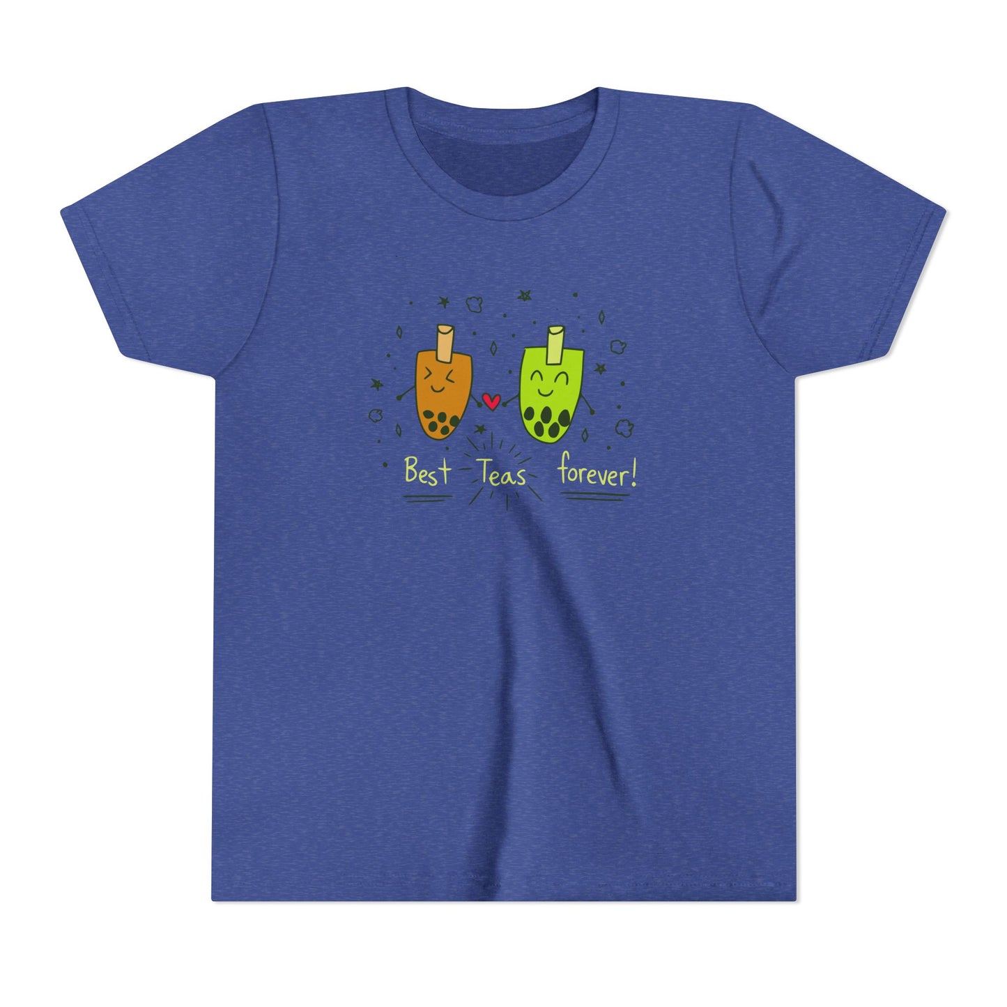 "Best Teas Forever" Youth Tee – Cute Bubble Tea Friends BFF Graphic T-Shirt
