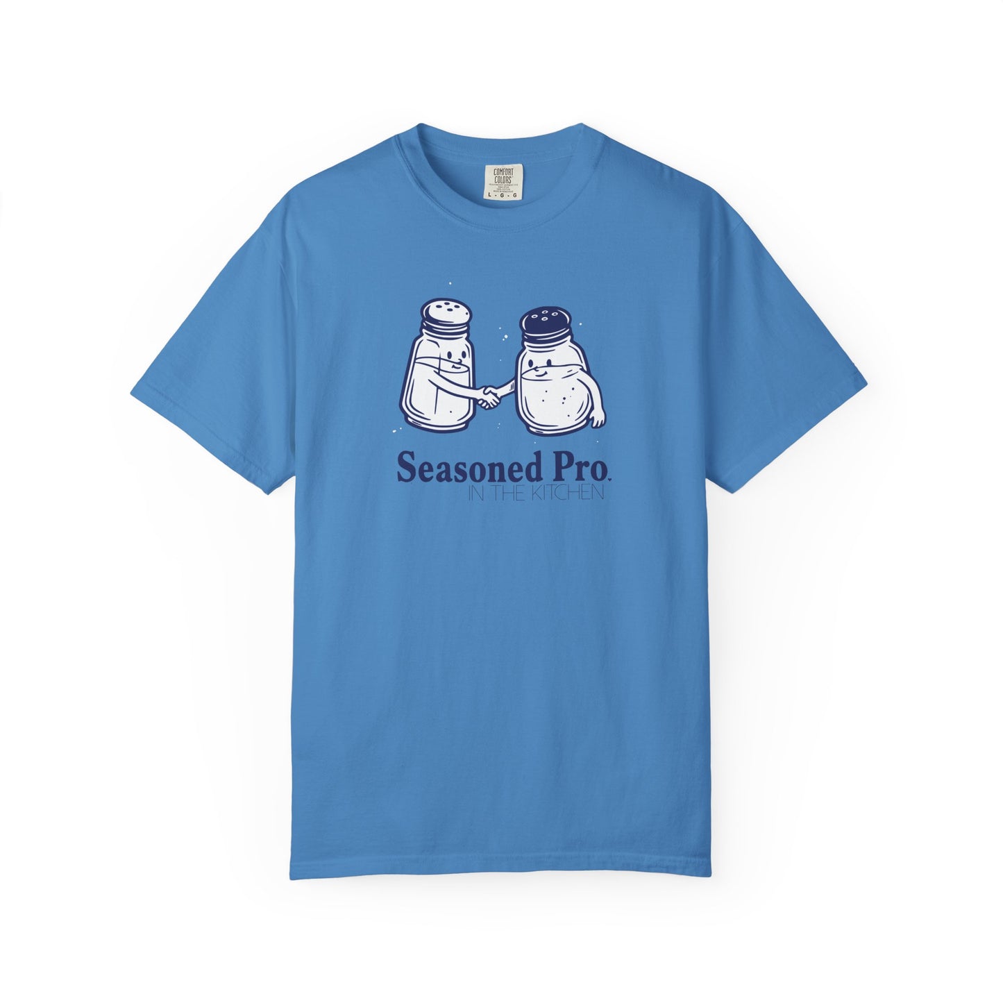 "Seasoned Pro in the Kitchen" T-Shirt — Funny Salt & Pepper Shakers Chef Graphic Tee