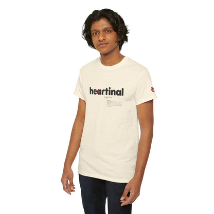 heartinal® "Heart on Your Sleeve" T-Shirt — Wordmark Logo Front with "Nutrition Facts" Back Tee