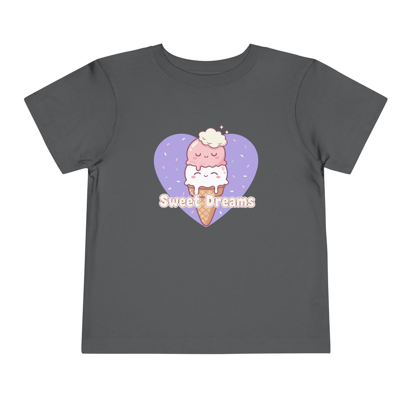 "Sweet Dreams" Toddler Tee — Ice Cream Heart Graphic T-Shirt